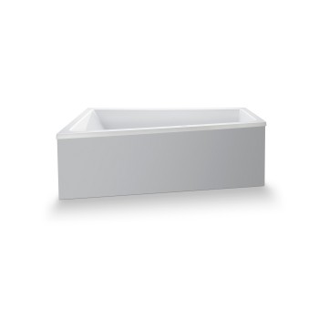Asimetrinė vonia Duravit, 160x85cm, akrilas, balta 700506000000000